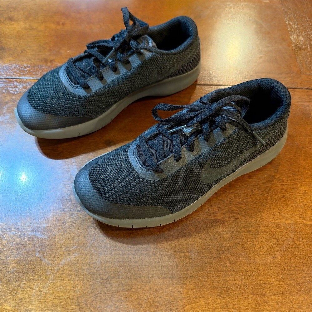 Nike Flex Experience RN 7 Youth Running Shoes Black Size 6Y Lace Up
